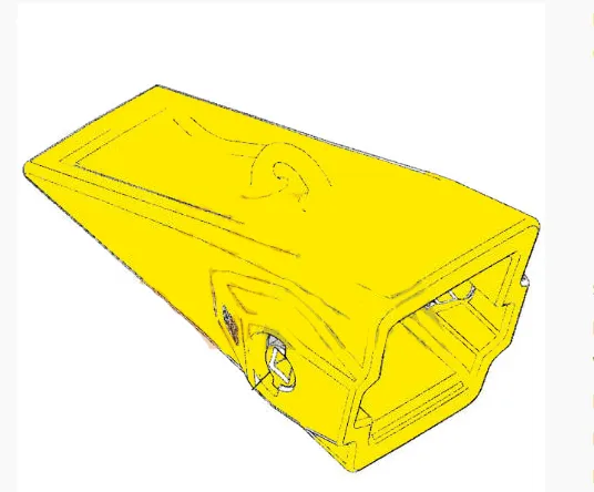 387-6869 Punta per carbone per pala gommata Cat A200 Advansys 994