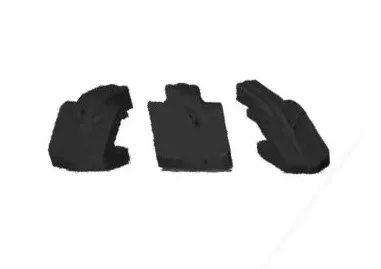 Protezione per labbro smontabile Liebherr Larghezza 410 mm 11110134 11110136 11110135